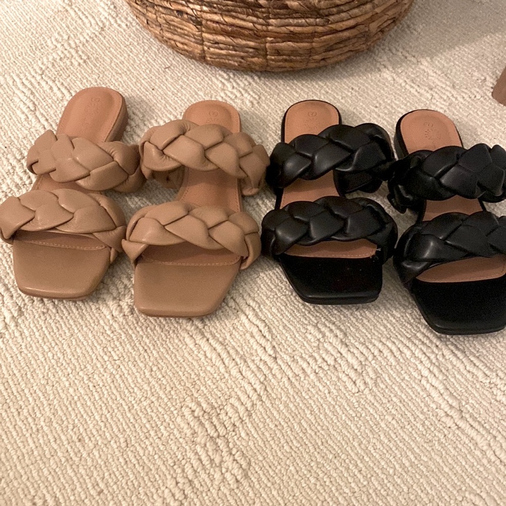 Bundle 2 for 29. Braided sandals.